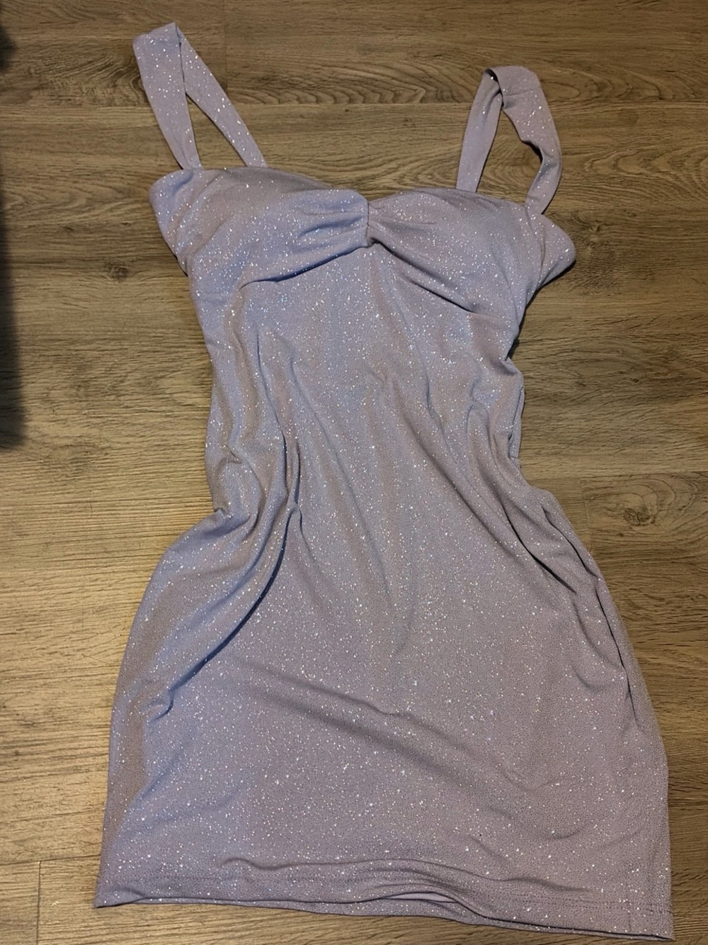 Sparkly light purple dress